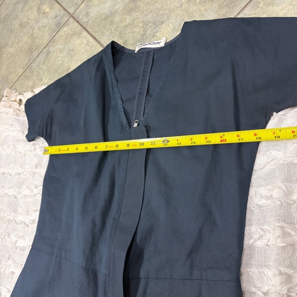 ROUCHA - JON V-NECK CURVED NECK CANVAS JUMPSUIT SZ A MORDERN CITY UTILITIES - Picture 7 of 15